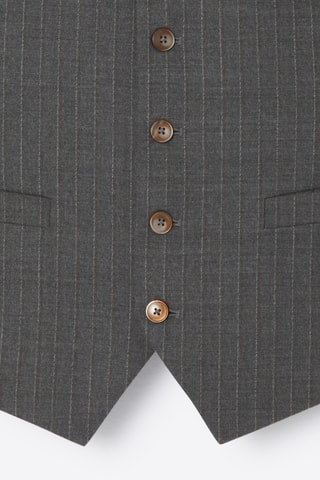 Casaco de malha de fato em lã - Antracite mesclado