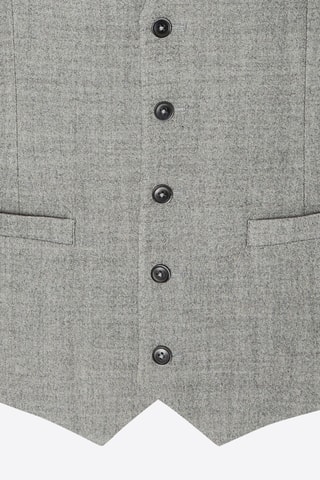 Casaco de malha de fato em lã - Cinzento mesclado