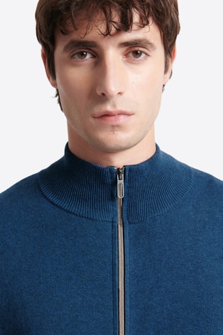 Casaco de malha - Azul-cobalto