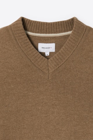 Camisola de lã - Castanho-claro