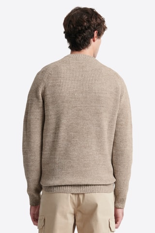 Camisola de lã - Bege ­mesclado