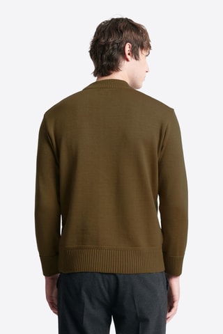 Camisola em lã merino - Caqui