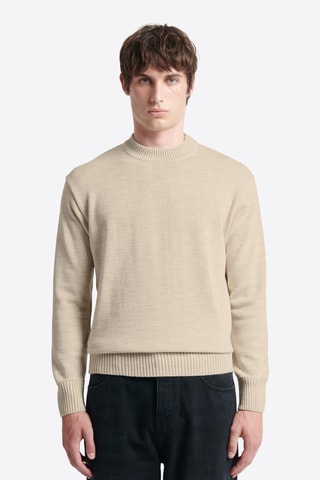 Camisola em lã merino - Marfim