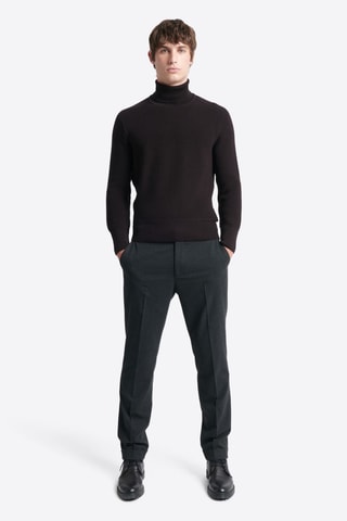 Camisola em lã merino - Preto