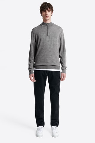 Camisola em lã merino - Preto