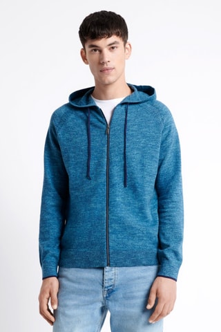 Sweat com capuz - Azul-cobalto