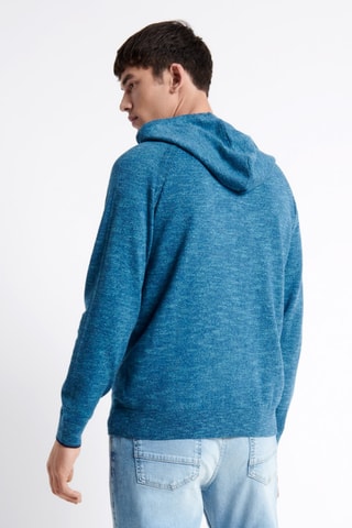 Sweat com capuz - Azul-cobalto