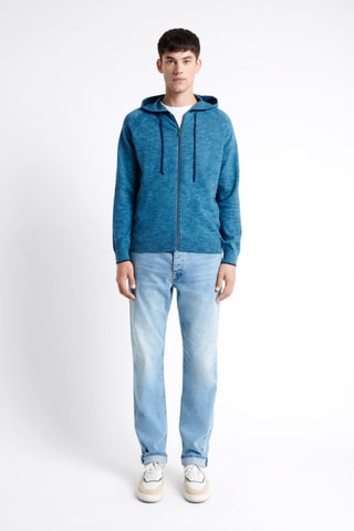 Sweat com capuz - Azul-cobalto