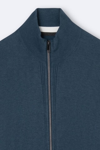 Casaco de malha - Azul-escuro