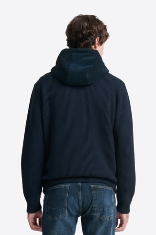 Sweat com capuz - Azul-marinho