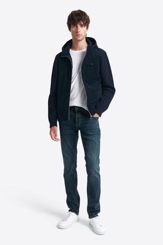 Sweat com capuz - Azul-marinho