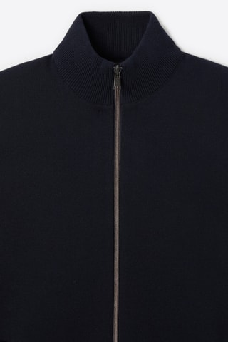 Casaco de malha - Azul-marinho