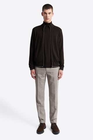 Casaco de malha clássico - Castanho-escuro