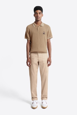 Polo clássico - Castanho-claro