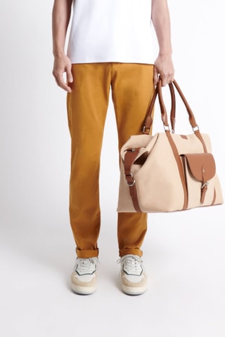 Calças slim - Mostarda