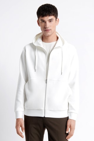 Sweat com capuz - Branco