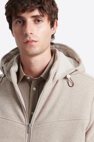 Sweat com capuz - Cru escuro