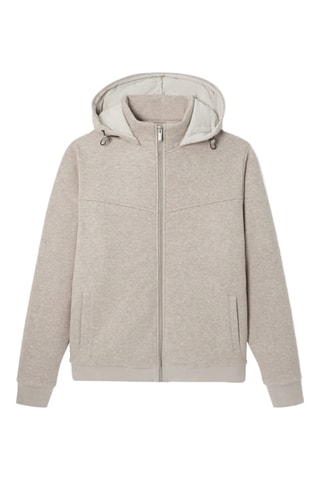 Sweat com capuz - Cru escuro