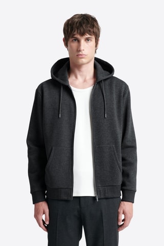 Sweat com capuz - Antracite mesclado