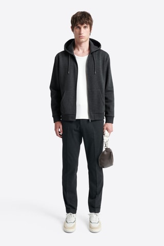 Sweat com capuz - Antracite mesclado