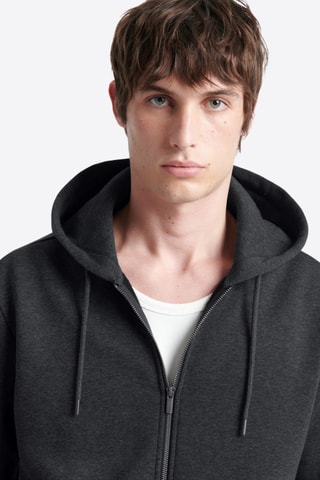 Sweat com capuz - Antracite mesclado