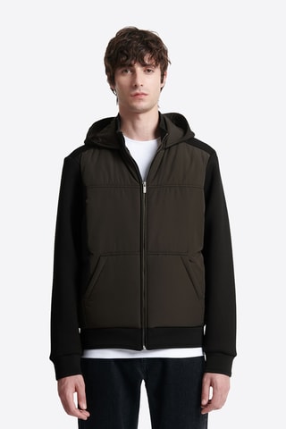 Sweat bi-matéria - Preto