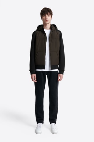 Sweat bi-matéria - Preto