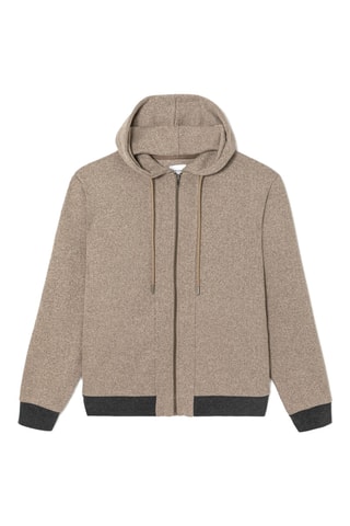 Sweat com capuz - Cru mesclado