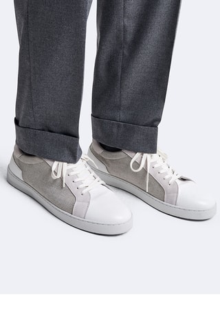 Sapatilhas em couro - Branco