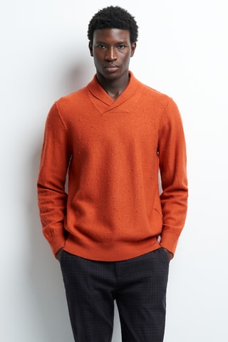 Camisola em lã - Laranja