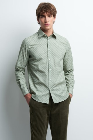 Camisa slim - Verde