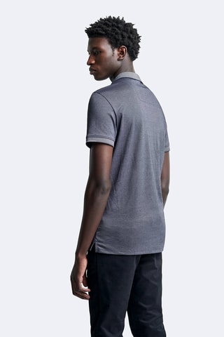 Polo slim - Azul-escuro