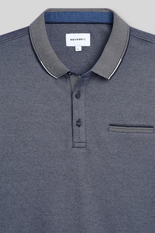 Polo slim - Azul-escuro