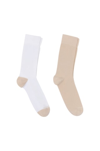 2 pares de meias - Branco