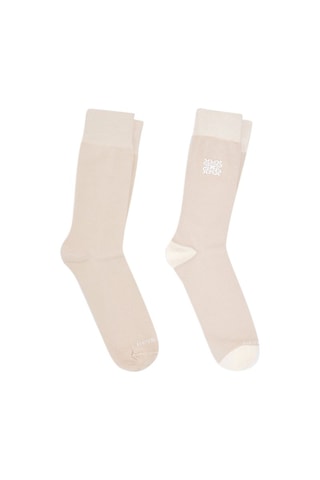 2 pares de meias - Bege