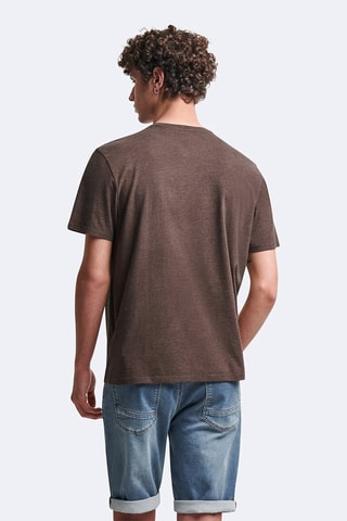 T-shirt slim - Castanho