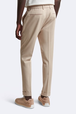 Calças de fato - Bege