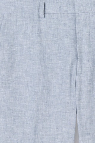 Calças de fato em linho - Azul-celeste