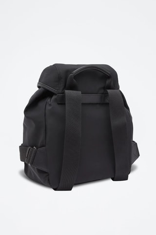 Sac à dos en cuir Trick - Noir
