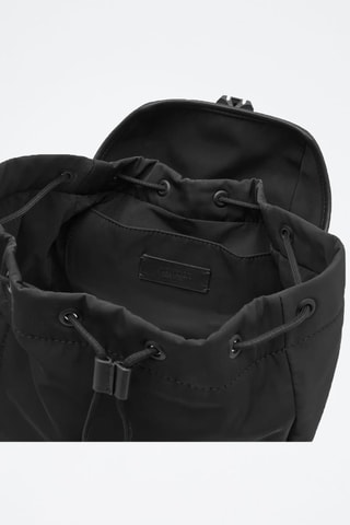 Sac à dos en cuir Trick - Noir