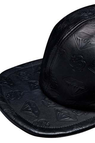 Casquette en cuir Moncler Genius x BBC - Noir