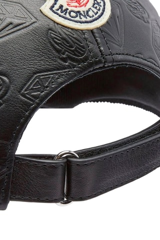 Casquette en cuir Moncler Genius x BBC - Noir