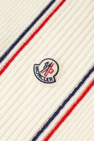 Écharpe en laine vierge - Blanc cassé