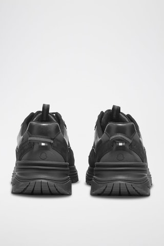 Sneakers plateformes en cuir Lite - Noir
