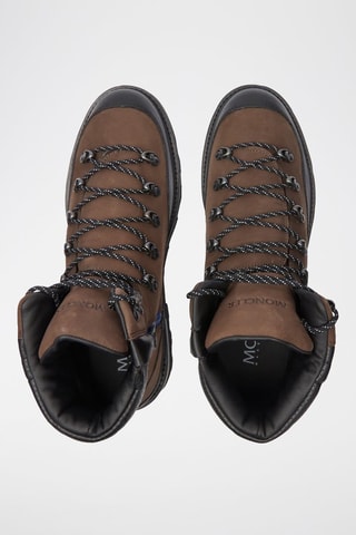 Chaussures de randonnée en cuir Peka - Marron et noir