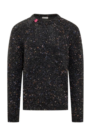 Pull en laine Tab Logo - Noir