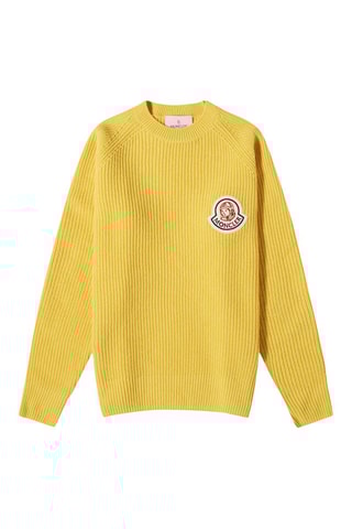 Pull en laine et cachemire  Moncler Genius x BBC - Jaune