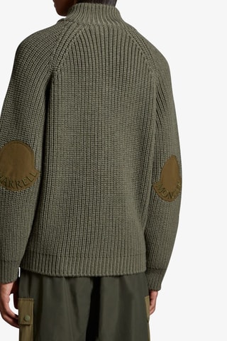 Pull en laine Moncler Genius x Pharrell Williams - Vert foncé