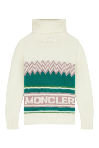 Pull en laine High Neck Knitted - Multicolore