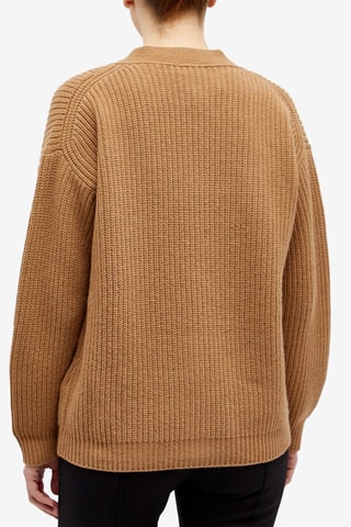 Gilet en laine et cachemire Chunky - Beige